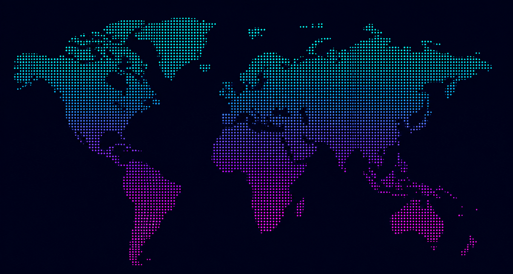 World map highlighting our global reach